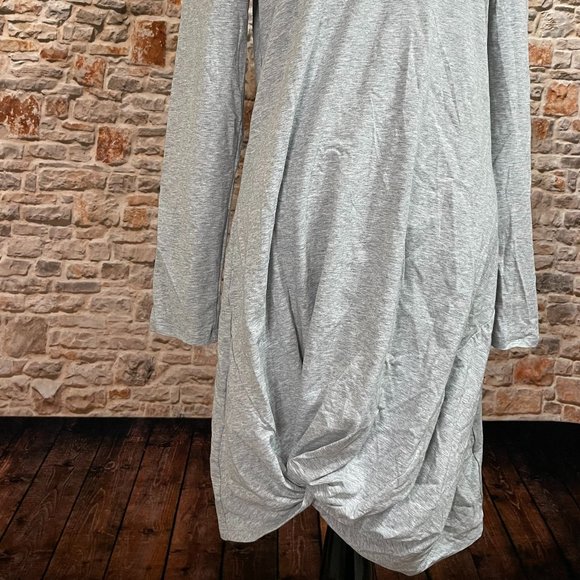 NWT Gray Jersey Twist T-Shirt Dress - Picture 6 of 7